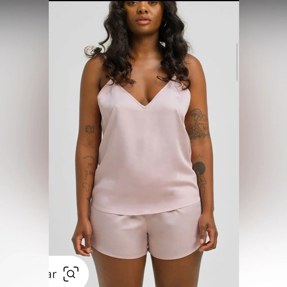 NWT- ETTITUDE Sateen‎ Cami Cloud pink (light pink)